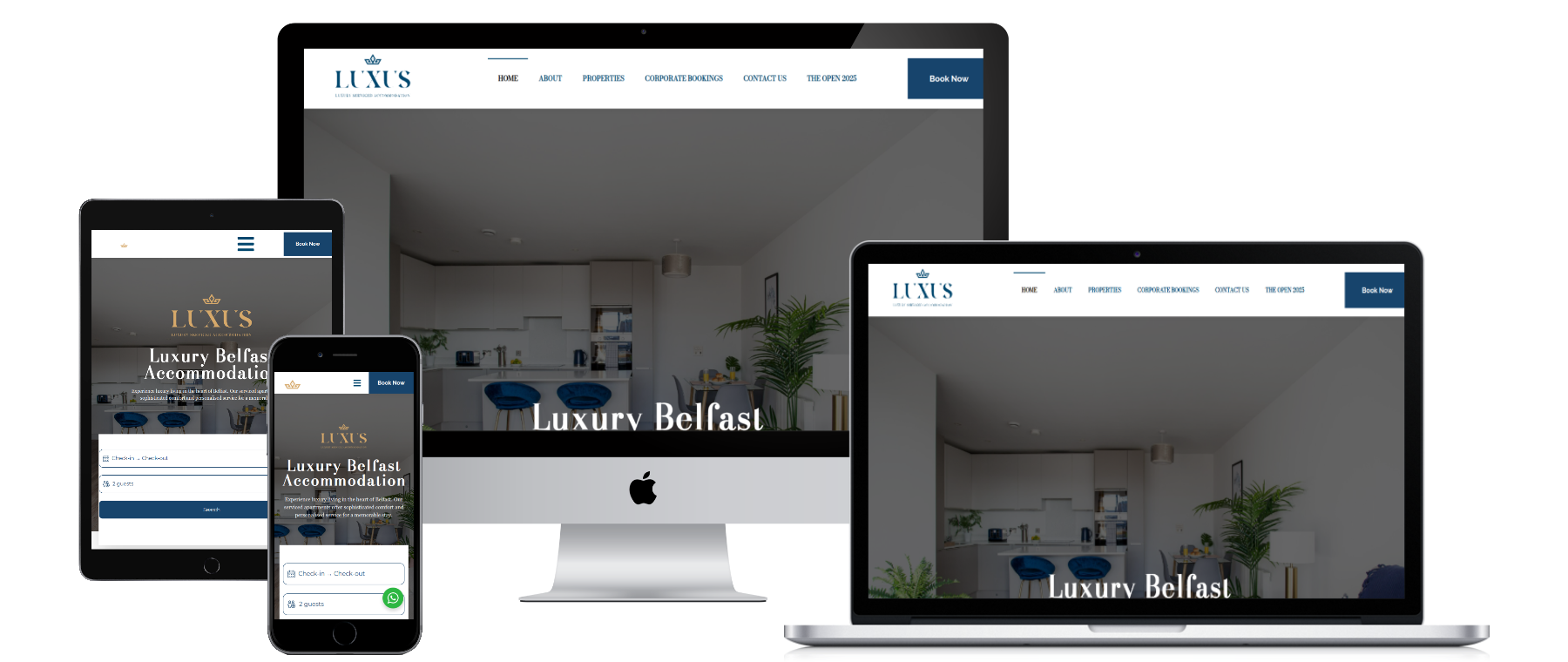 Luxus Accommodation – Booking Website
