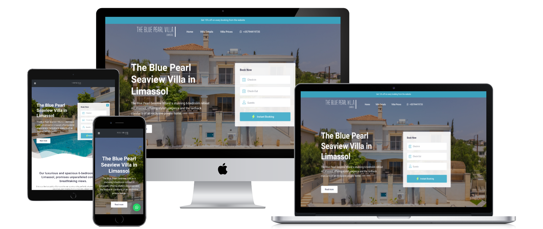 Limmasol Blue Pearl – Villa Booking Website