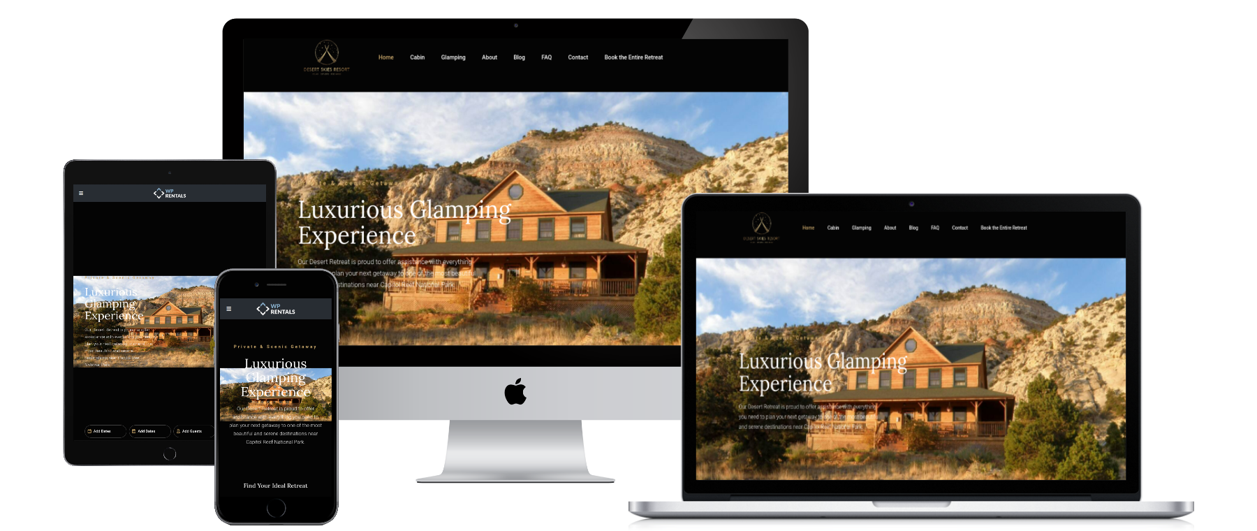 Desert Skies Resort – Booking Website