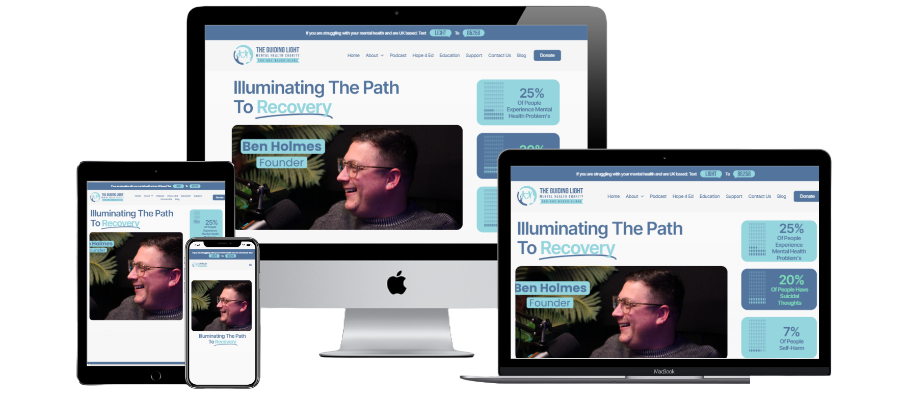 The Guiding Light – Charity Website