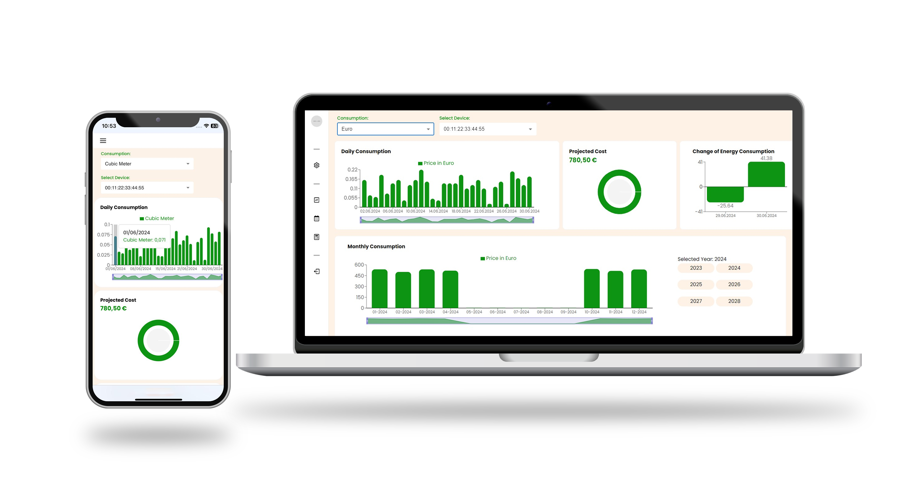 Etmass – Dashboard